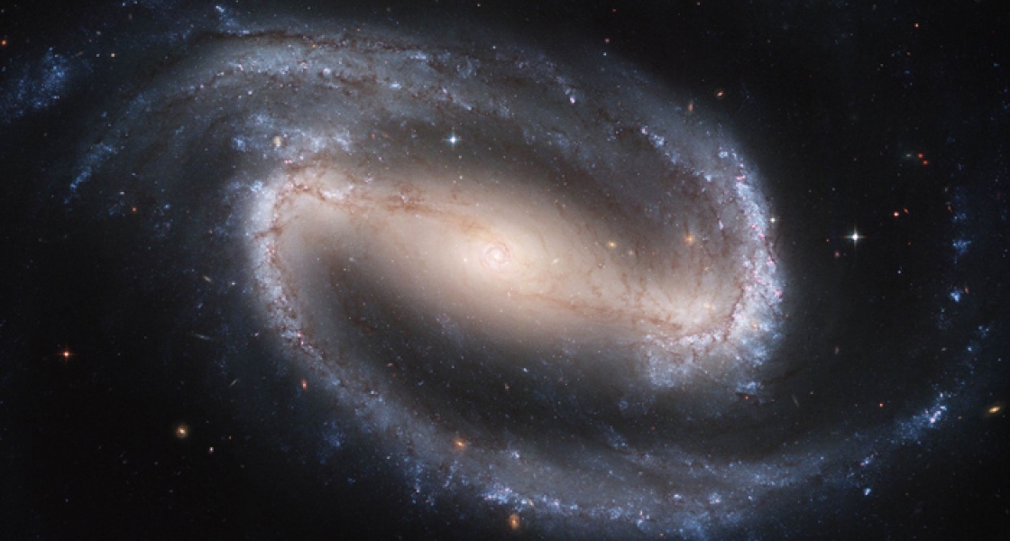 Hubble photograph of a spiral galaxy.