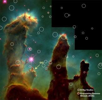 Hubble's image of "Pillars of Creation".