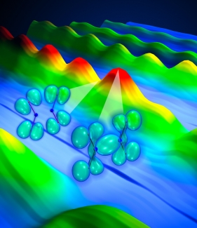 Vibrating molecules of N2O4 emit a bright burst of X-rays.