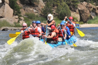 Rafting on the Arkansas River (Brown's Canyon, July 2011).