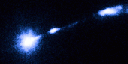 HST image of M87's moving flaring jet